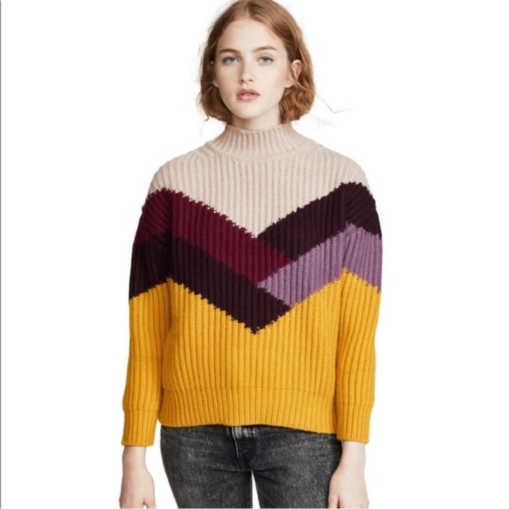 ba&sh Women's Colorful Thick Wool Sweater